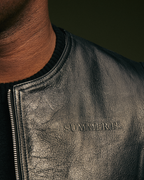 SLEEVELESS LEATHER JACKET - COMMUNITY