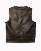 SLEEVELESS LEATHER JACKET - COMMUNITY
